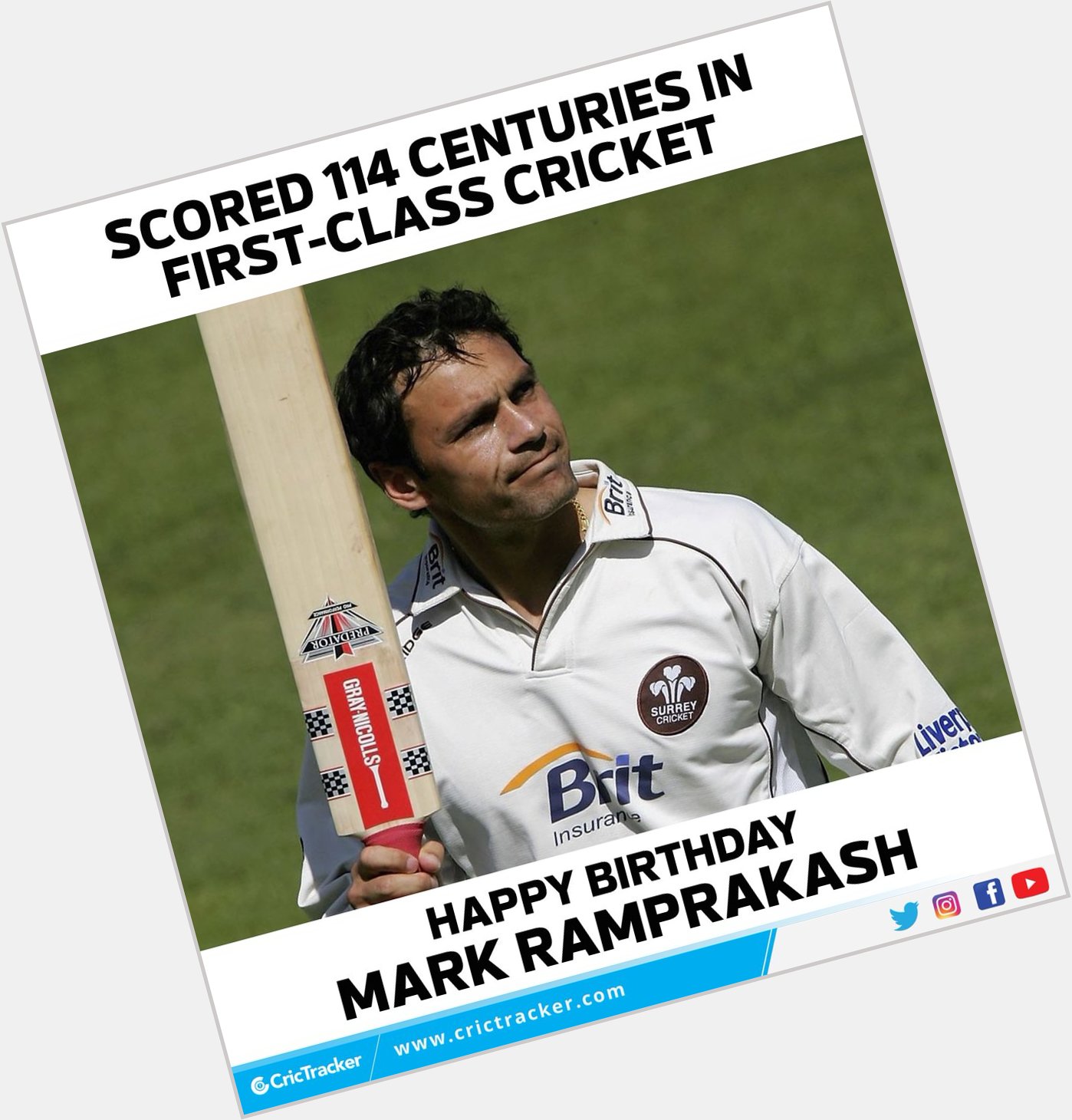 Wishing England legend Mark Ramprakash a very happy birthday.    