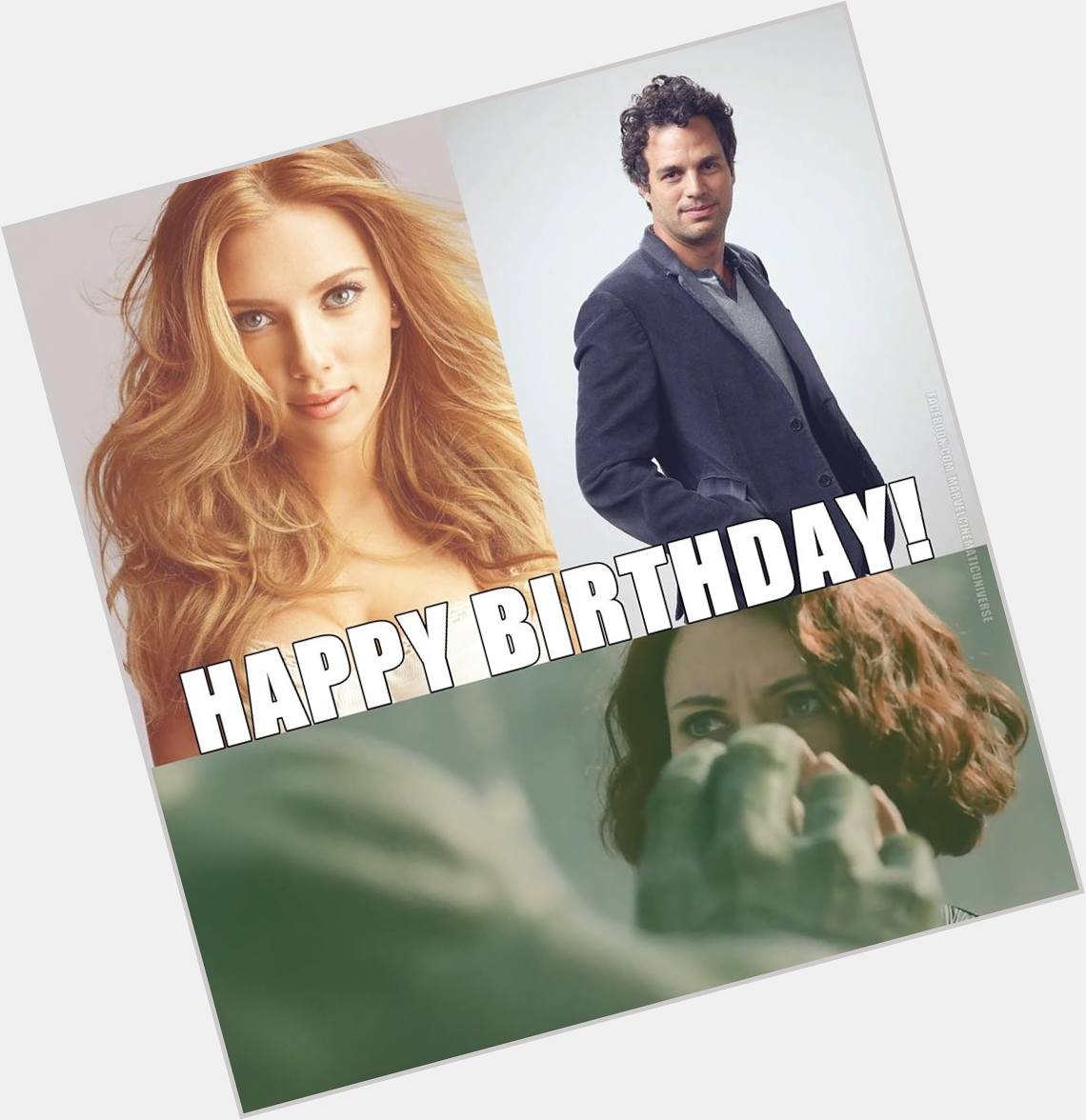 Happy Birthday to both Scarlett Johansson & Mark Ruffalo! 