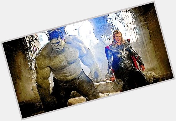 Thor: Hey, buddy, I heard it\s your birth...
Hulk: *bam*
Happy birthday to Mark Ruffalo. 