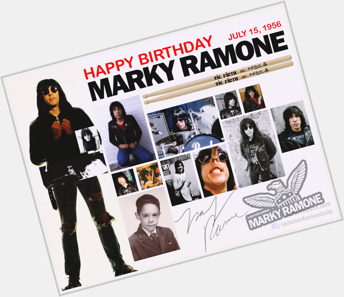   Happy Birthday to Sir Marky Ramone, turns 63 years old today. 