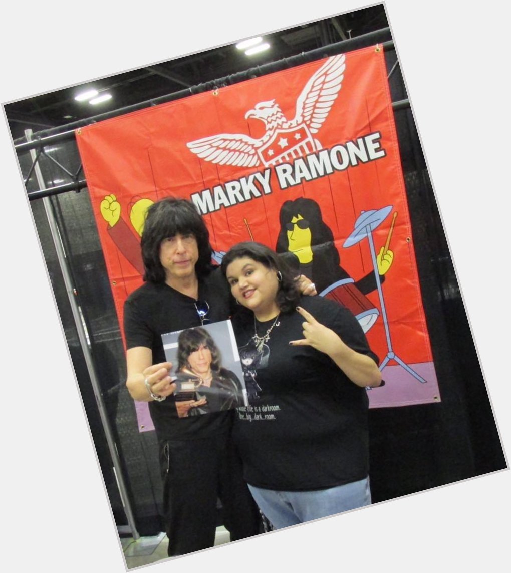 Happy 68th Birthday to Marky Ramone. Met him back in 2016. He was so sweet.      