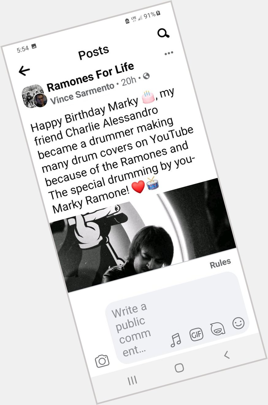 Happy Birthday Marky Ramone ! 