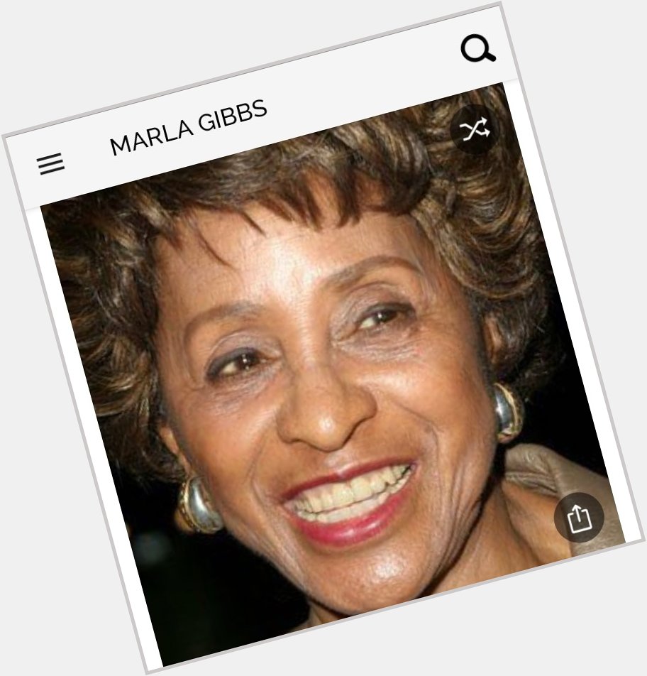 Happy birthday to this great actress.  Happy birthday to Marla Gibbs 