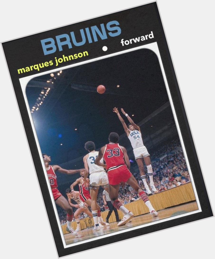 Happy 58th birthday to Marques Johnson, the last of Coach Wooden\s stars. 