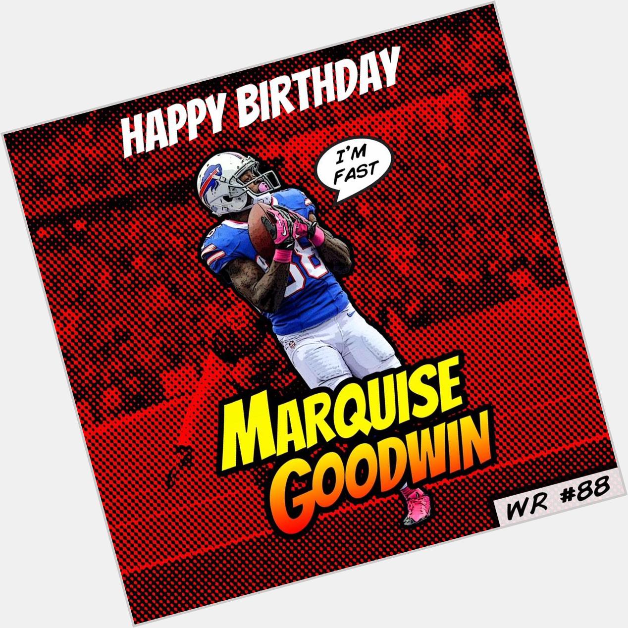 Wishing a happy (and snowy) birthday to Marquise Goodwin! 