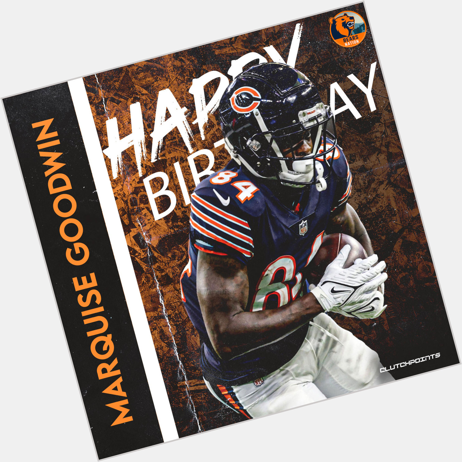 Bears Nation, join us in wishing Marquise Goodwin a happy 31st birthday! 