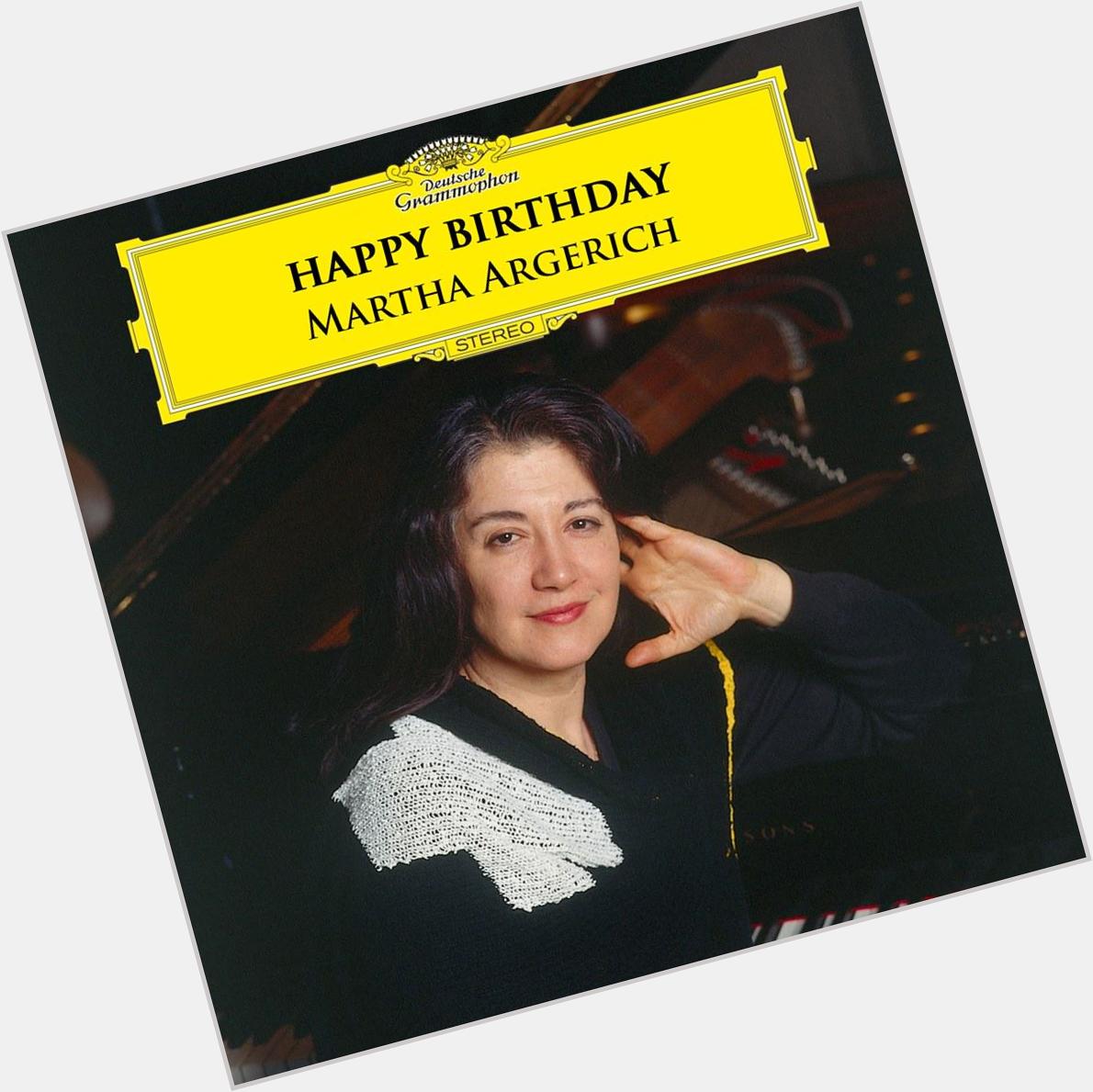 Happy birthday Martha Argerich... and thank you for all the memories :) 