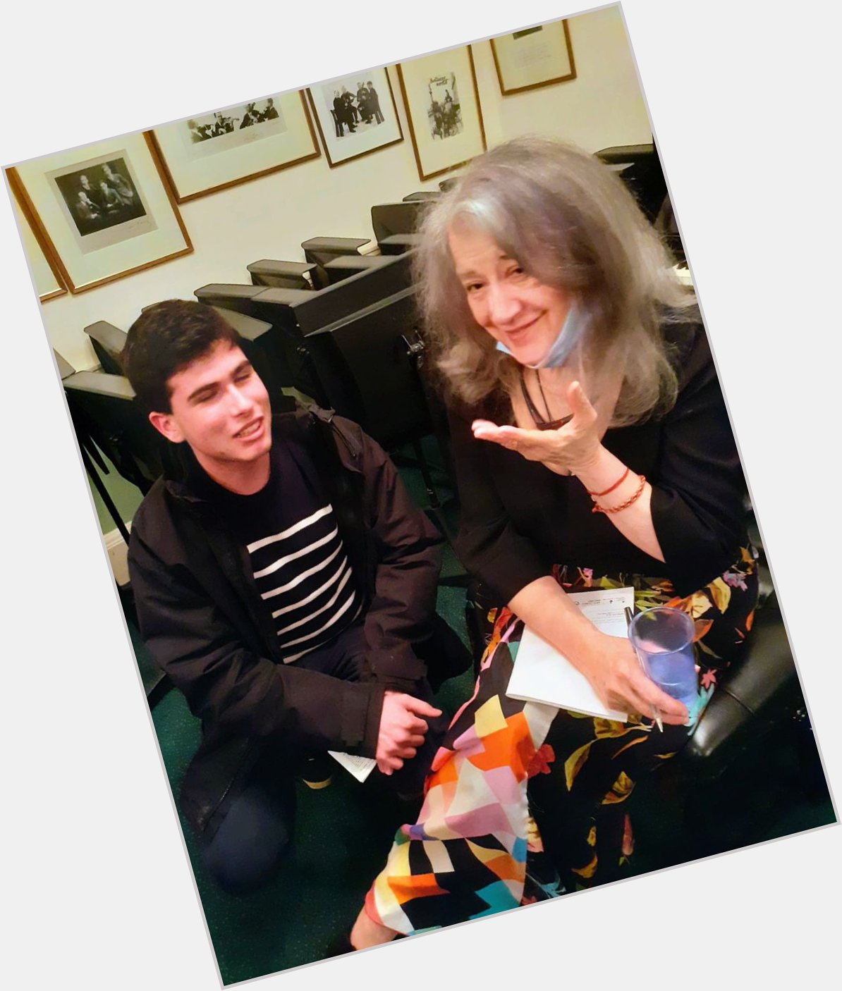  Five minutes spent with Martha Argerich after an incredible concert in Wigmore Hall! Happy Birthday! 