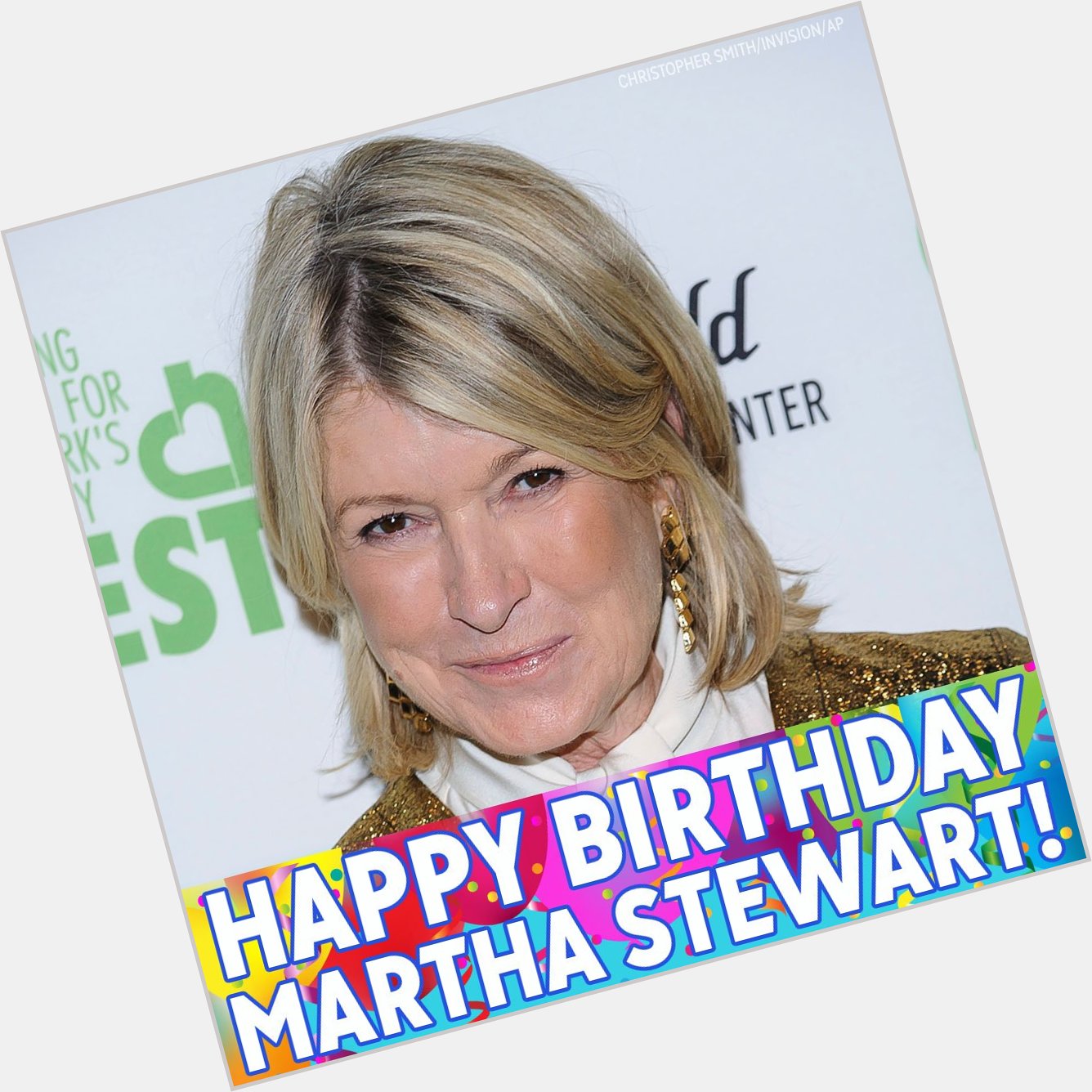 Happy birthday to Martha Stewart! 