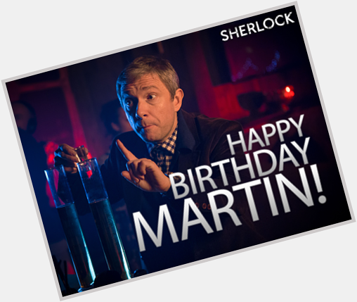 "Bottoms up! Happy birthday Martin Freeman."  (via Facebook)   