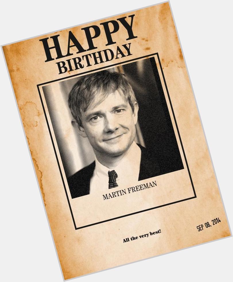 Happy Birthday to Martin Freeman! Wishing him all the very best. Hope he has a great day.   
