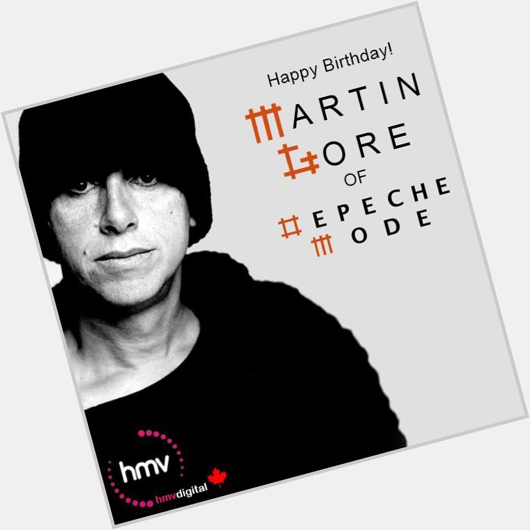 Happy Birthday to Martin Gore of This man has changed the world with his songs!  