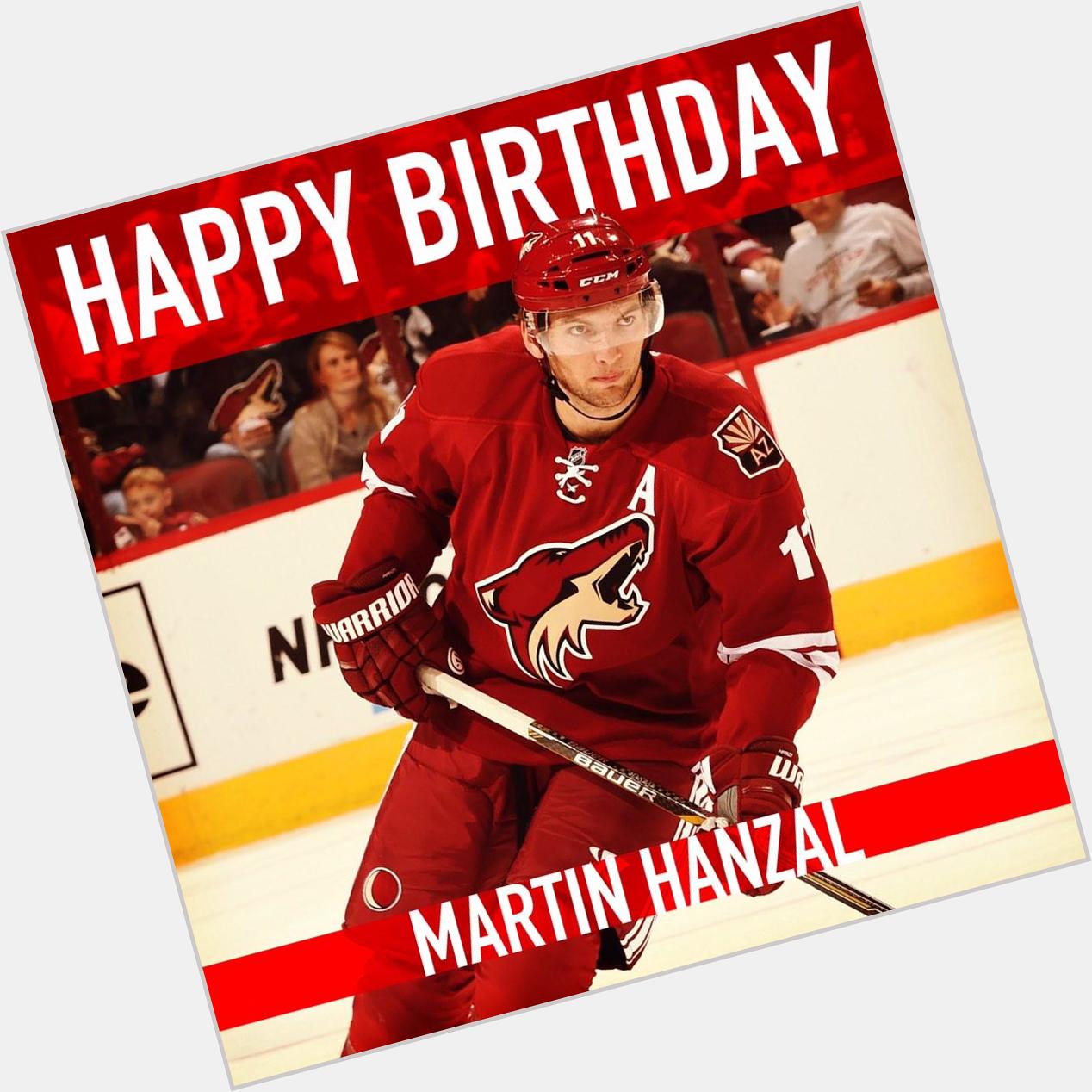 To wish Martin Hanzal a Happy Birthday! We hope it\s your best year yet. 