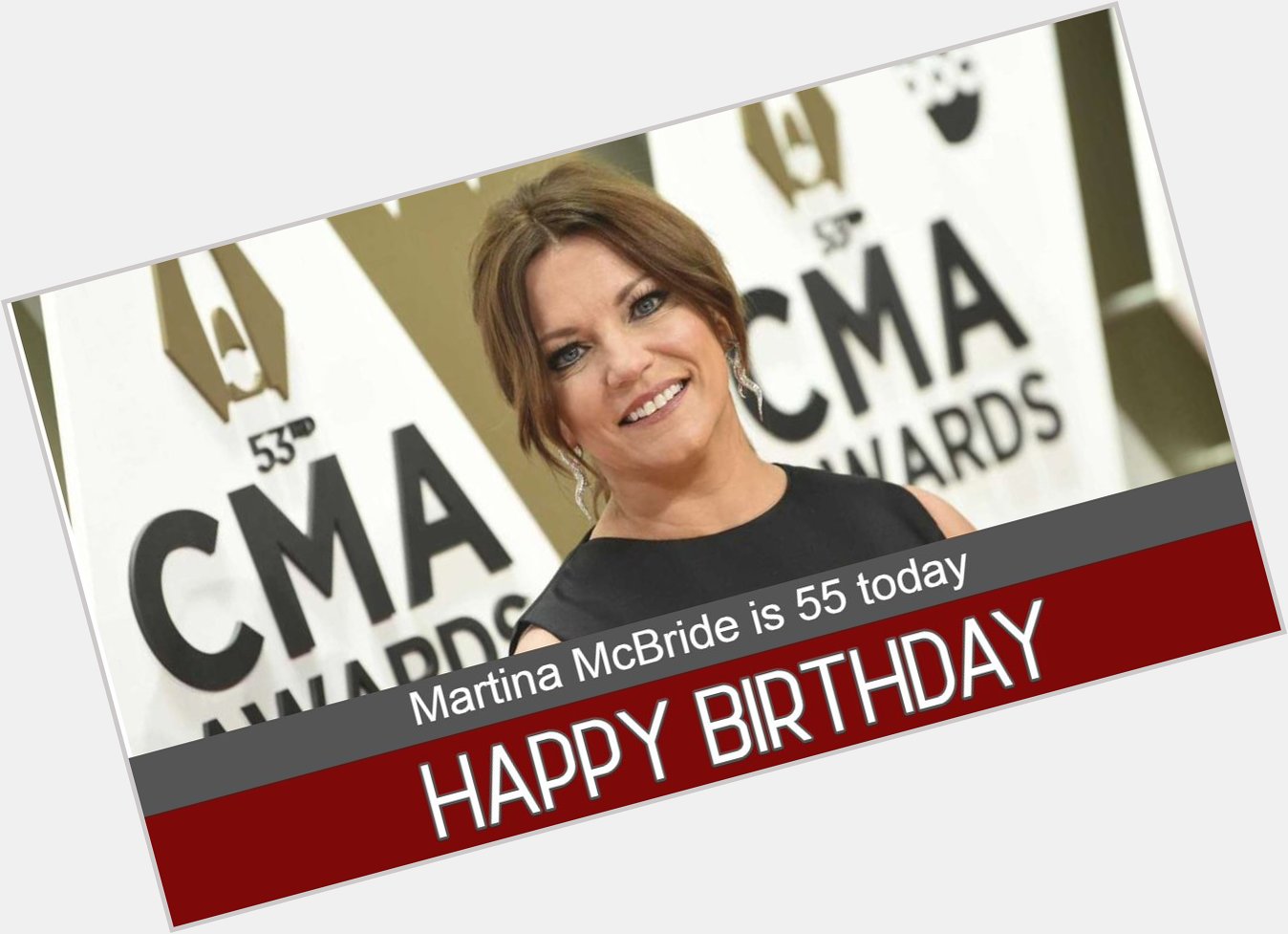 HAPPY BIRTHDAY: She\s been called the Celine Dion of country music. Martina McBride is 55 today. 