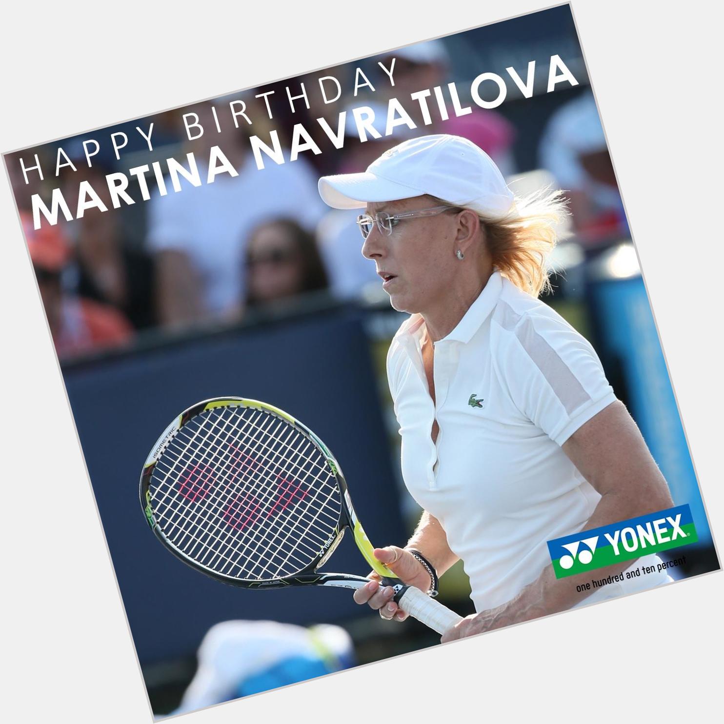 167 WTA & 18 Slam titles-and that\s only in singles. Happy birthday to legend Navratilova. 