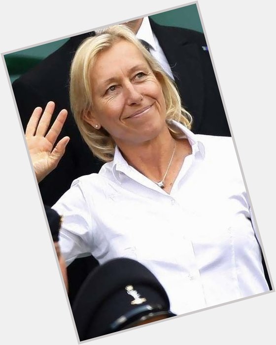 Happy Birthday to the only truly eloquent and divinely gifted conscience of America...Martina Navratilova     