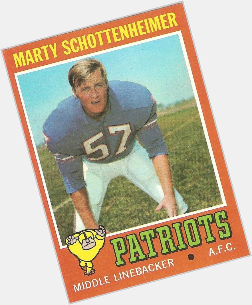 Happy 72nd birthday to Marty Schottenheimer, seen here on his 1971 Topps football card. 