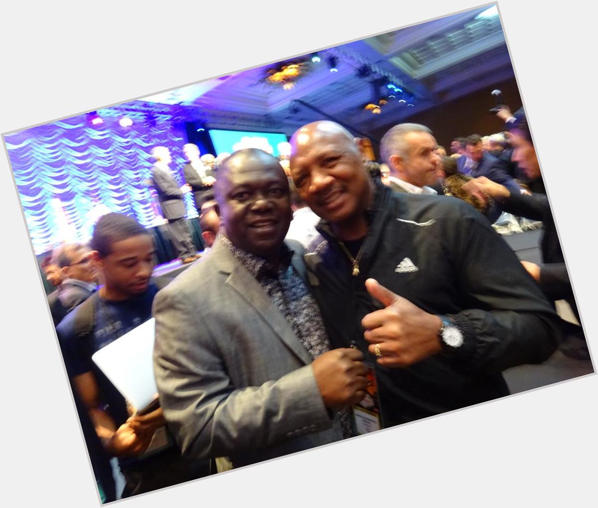Happy 61st birthday Marvin Hagler.Never raced in the ring,didn\t hide an injury.Great,meeting again last December. 