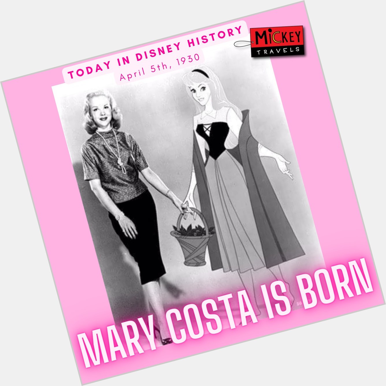 Happy Birthday to Disney Legend, Mary Costa!    