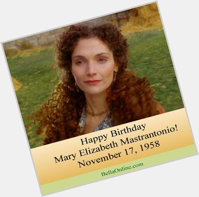 Happy Birthday to actress Mary Elizabeth Mastrantonio! What do you know her from? 