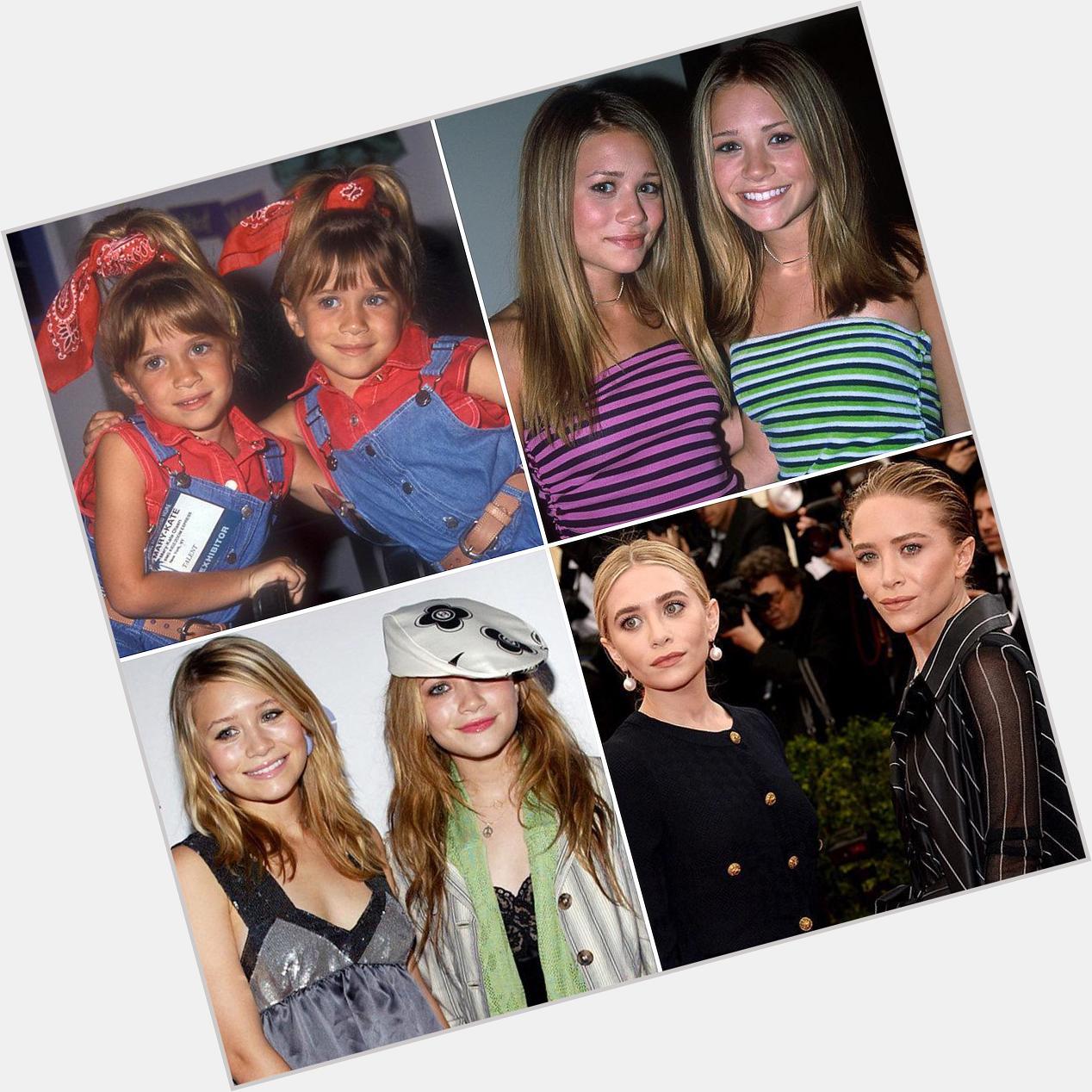 Happy birthday to the timeless style icons mary kate & ashley olsen. you guys are 90s legends & modern day queens 