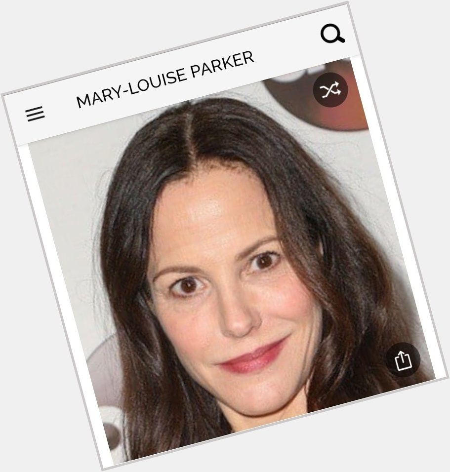 Happy birthday to this great actress.  Happy birthday to Mary-Louise Parker 