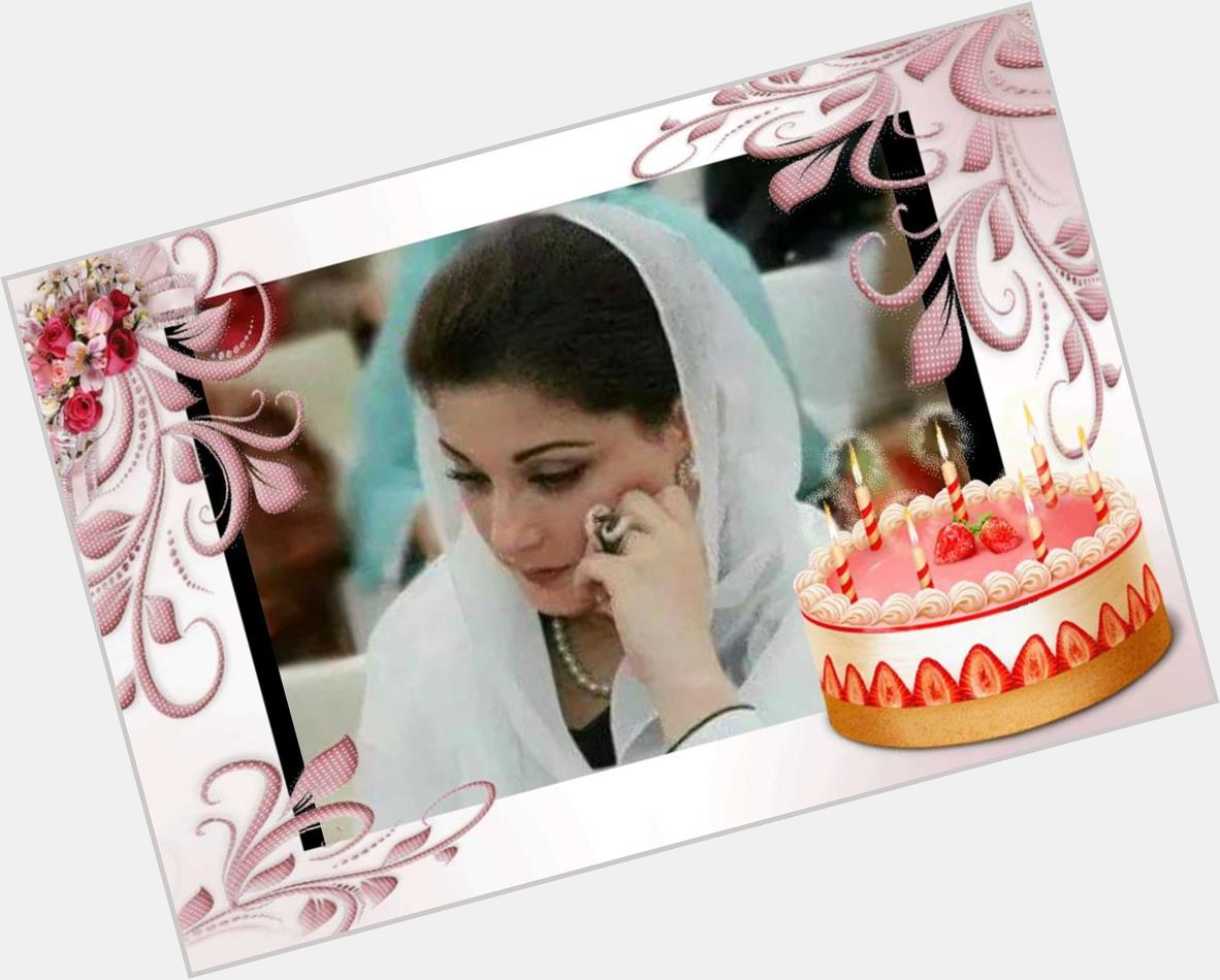 Happy birthday to you. Happy birthday to you. Happy birthday to dear. Maryam Nawaz Sharif. Best of luck  