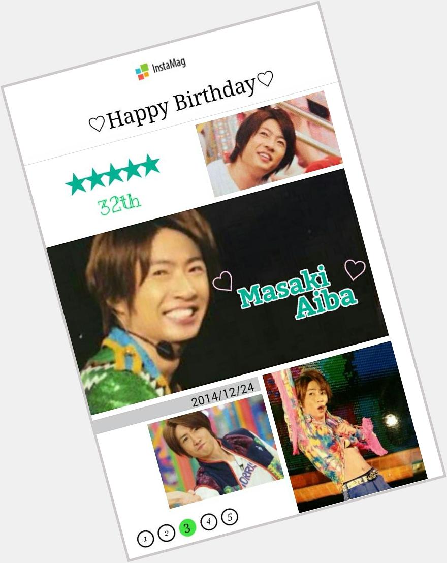  Happy Birthday  Dear Masaki Aiba                            (*\ \*)                                LOVE 