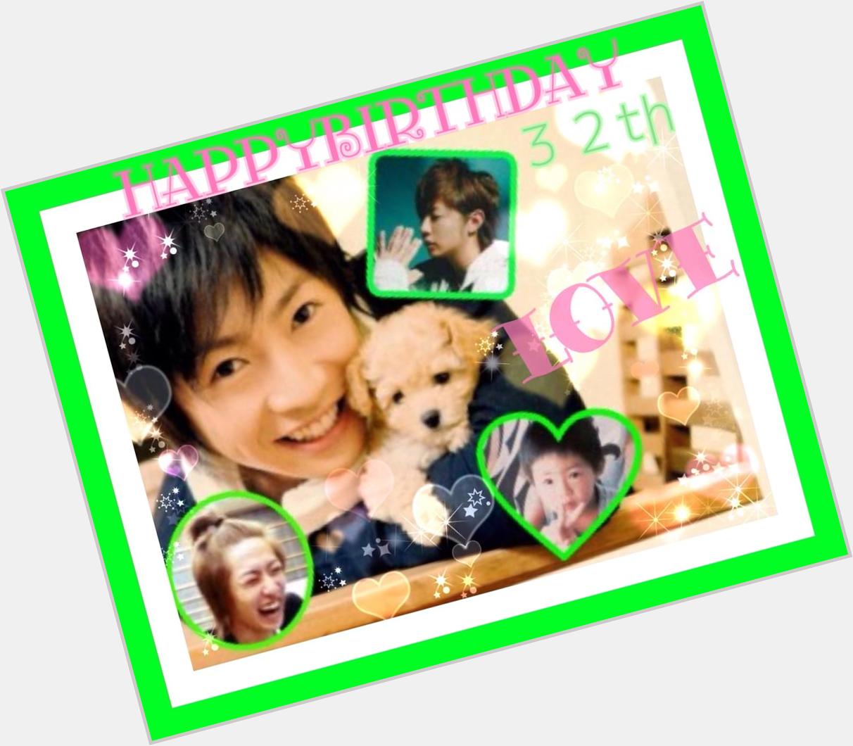 Masaki.Aiba 32th  Happy Birthday                                                               Happy           