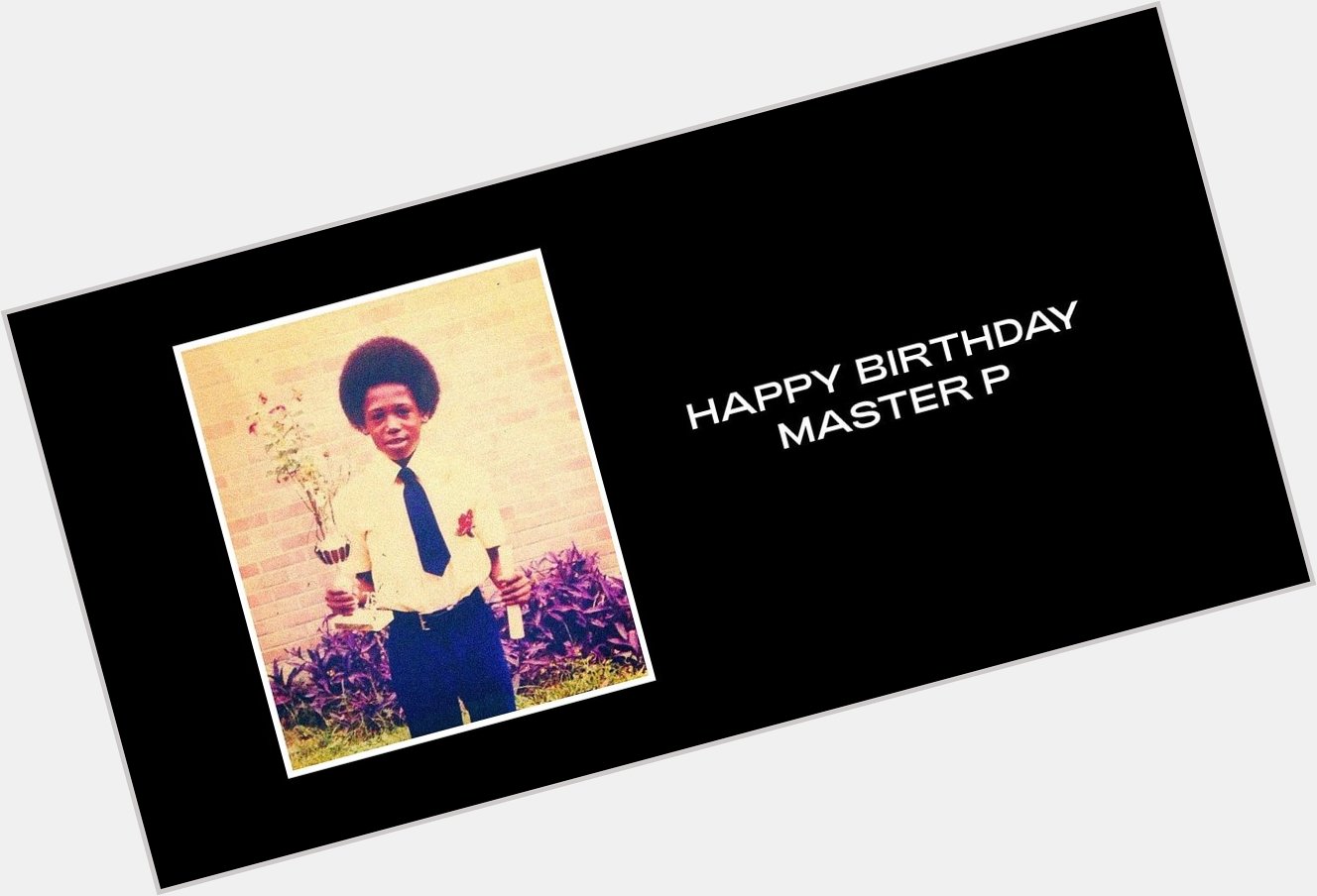 Beyoncé wishes Master P a happy 51st birthday. 