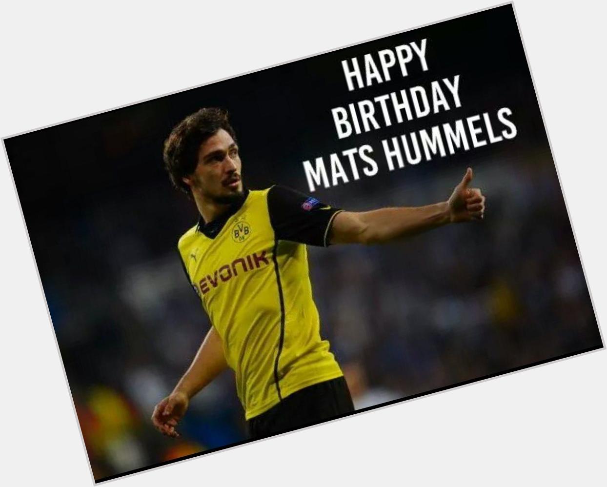Happy Birthday Mats Hummels!       