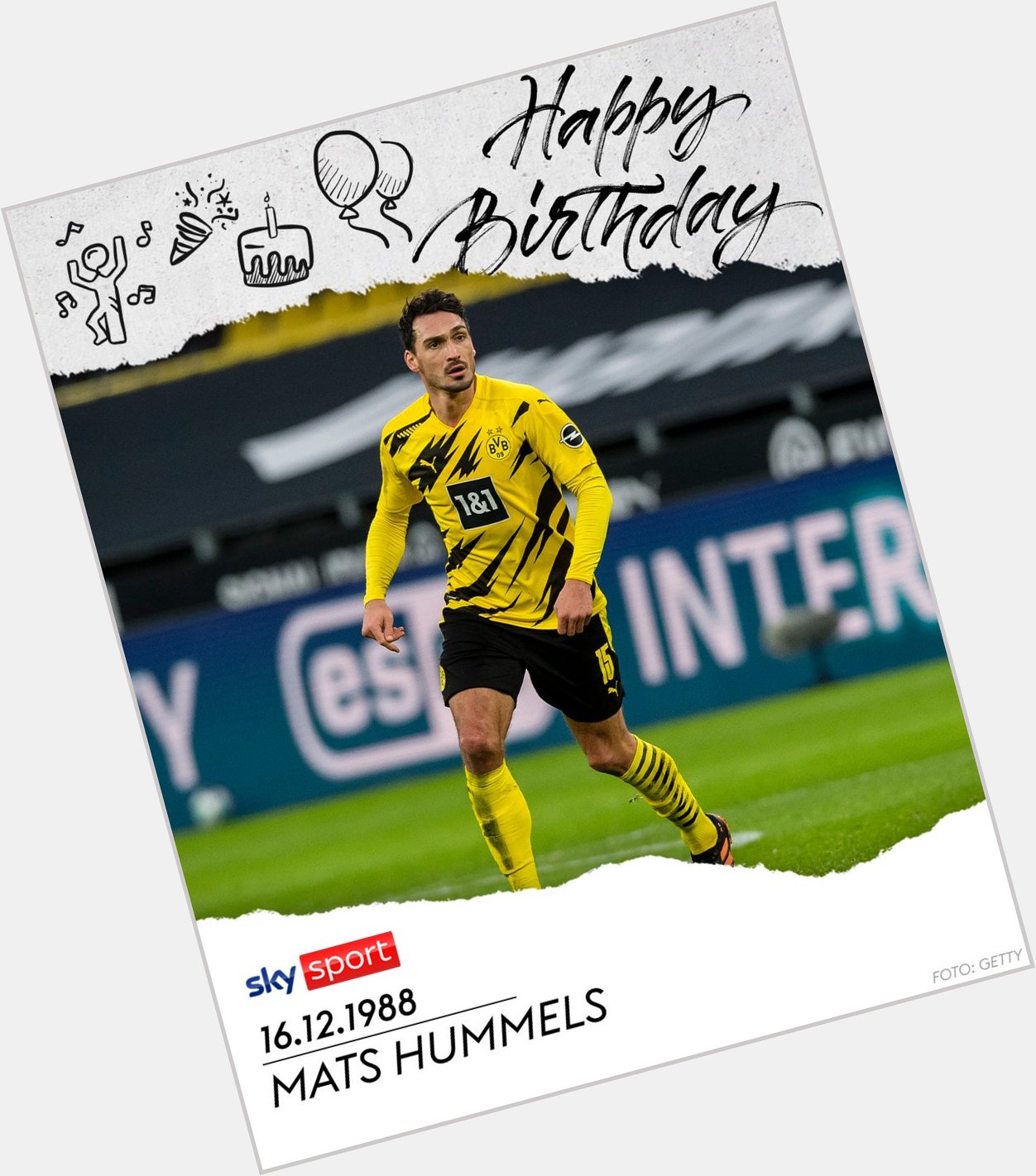 Happy Birthday, Mats Hummels!  Der BVB-Verteidiger feiert heute seinen 32. Geburtstag.   