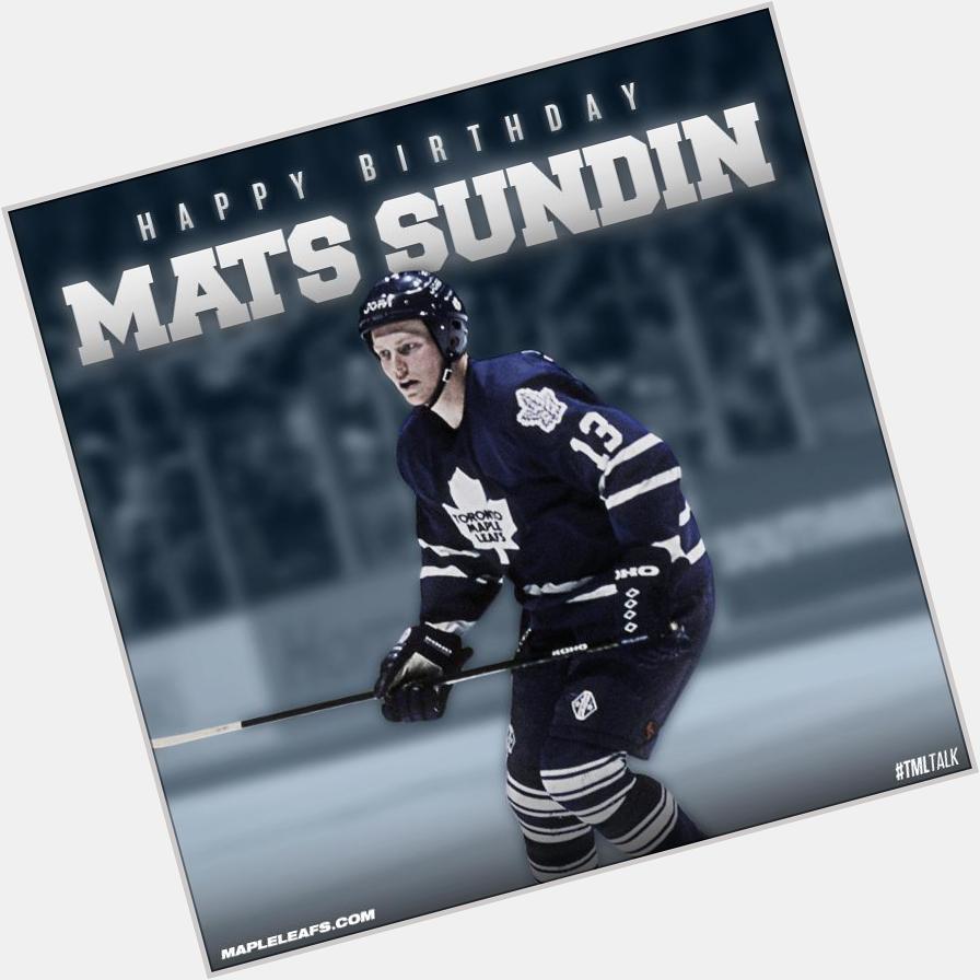 REmessage this to wish legend Mats Sundin a very happy birthday! 