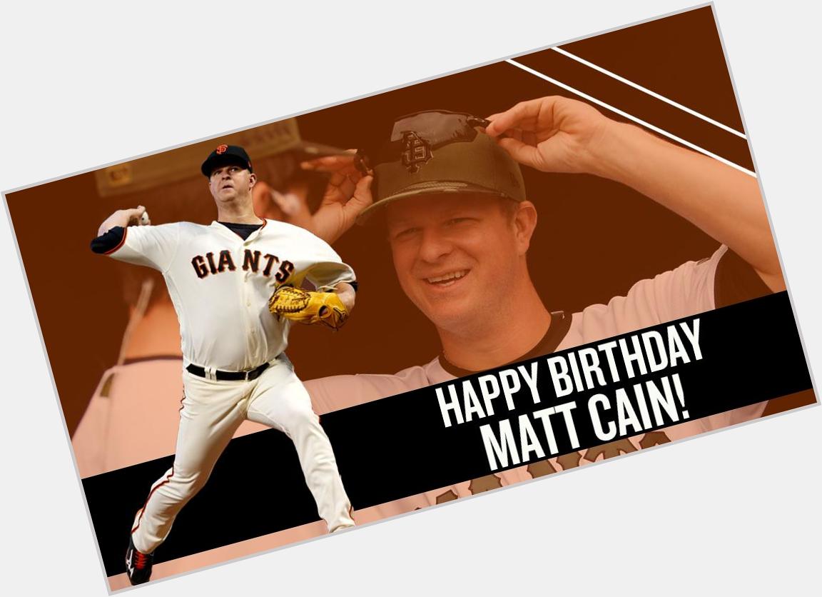 Happy Birthday, Matt Cain!  