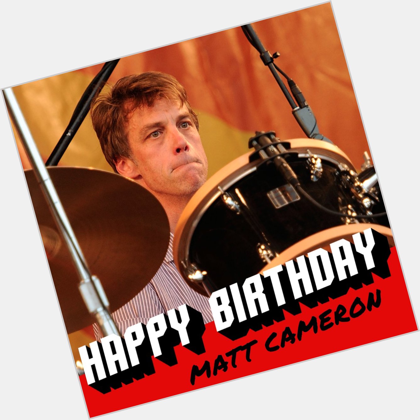Happy 55th birthday to and drummer Matt Cameron! 