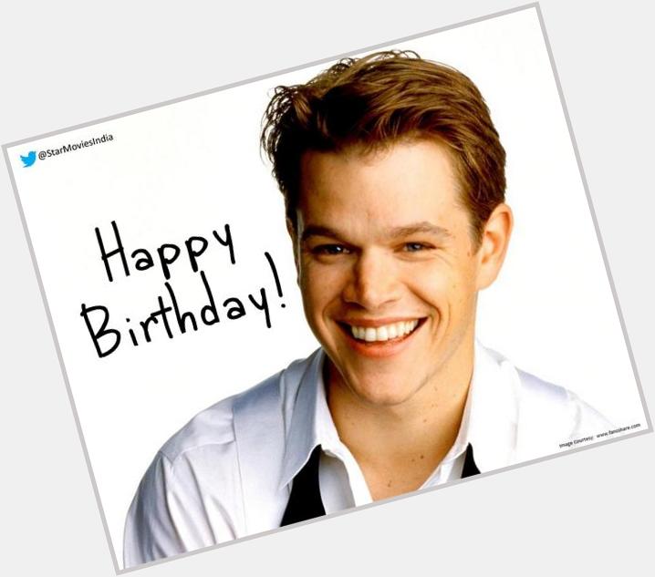 Heres wishing Matt Damon a very Happy Birthday! He was named People magazines Sexiest Man Alive for 2007! 