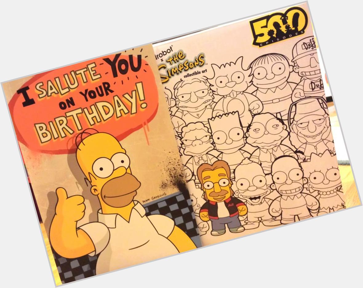 Happy Birthday Matt Groening! Thank you for creating the best cartoon family EVER!  