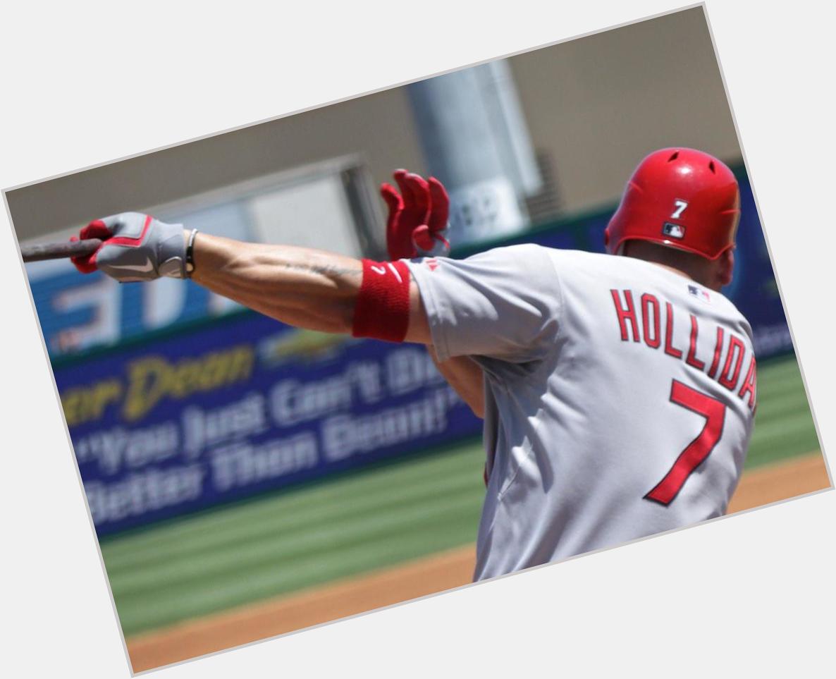 Happy 35th Birthday goes out to the man with the largest forearms in the MLB, Mr. Matt Holliday! 