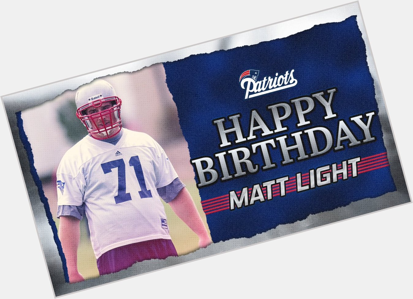 Happy birthday to our second round pick, Matt Light! 