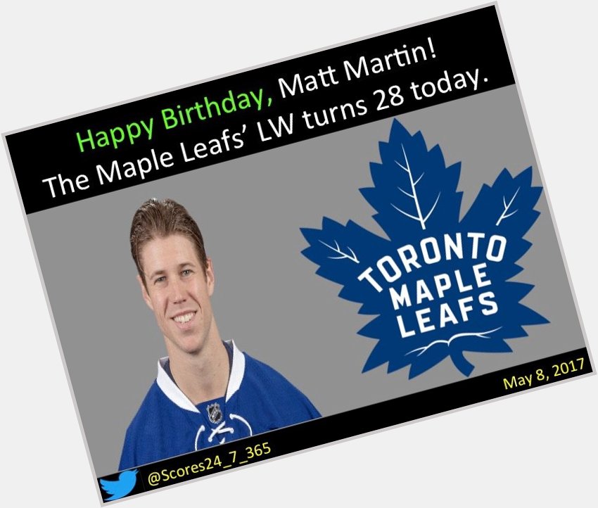 happy birthday Matt Martin! 