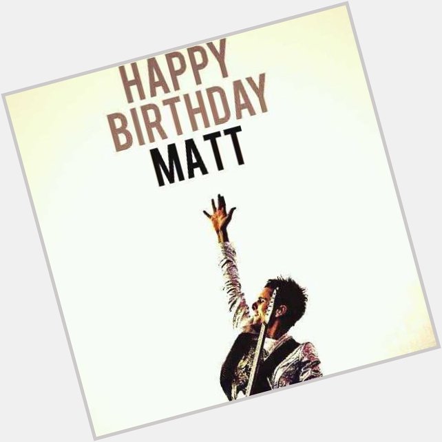   Happy birthday the one and only... matthew bellamy  