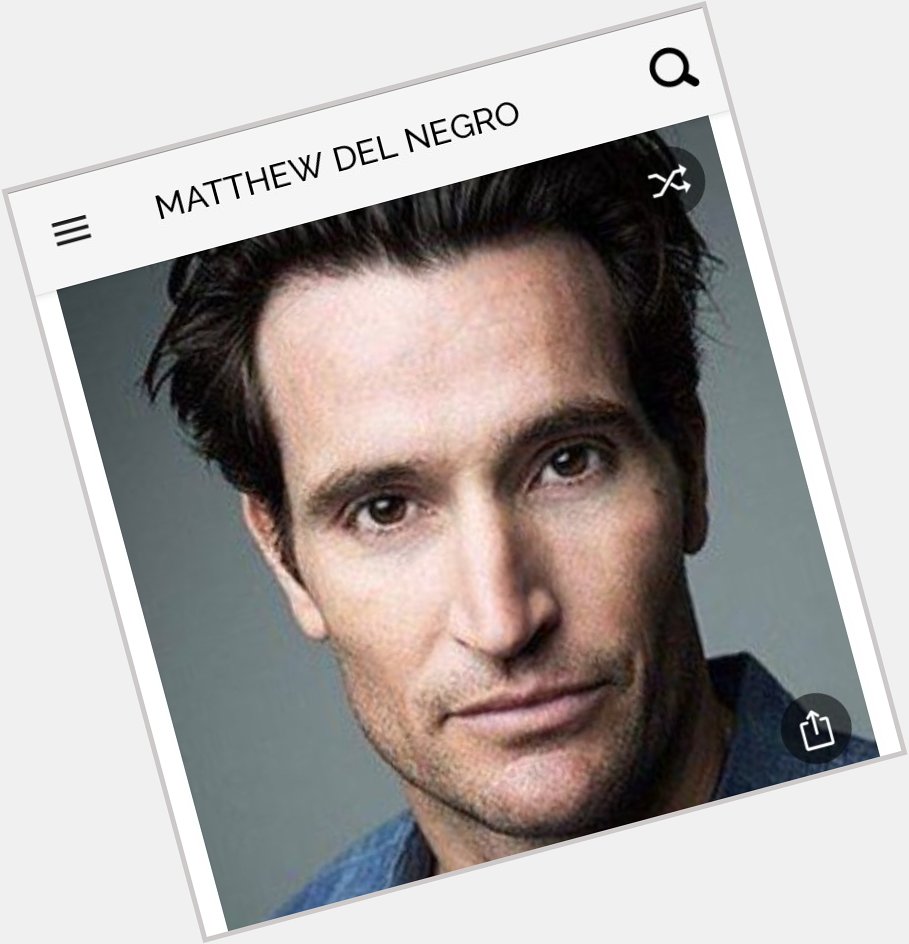 Happy birthday to this great actor.  Happy birthday to Matthew Del Negro 