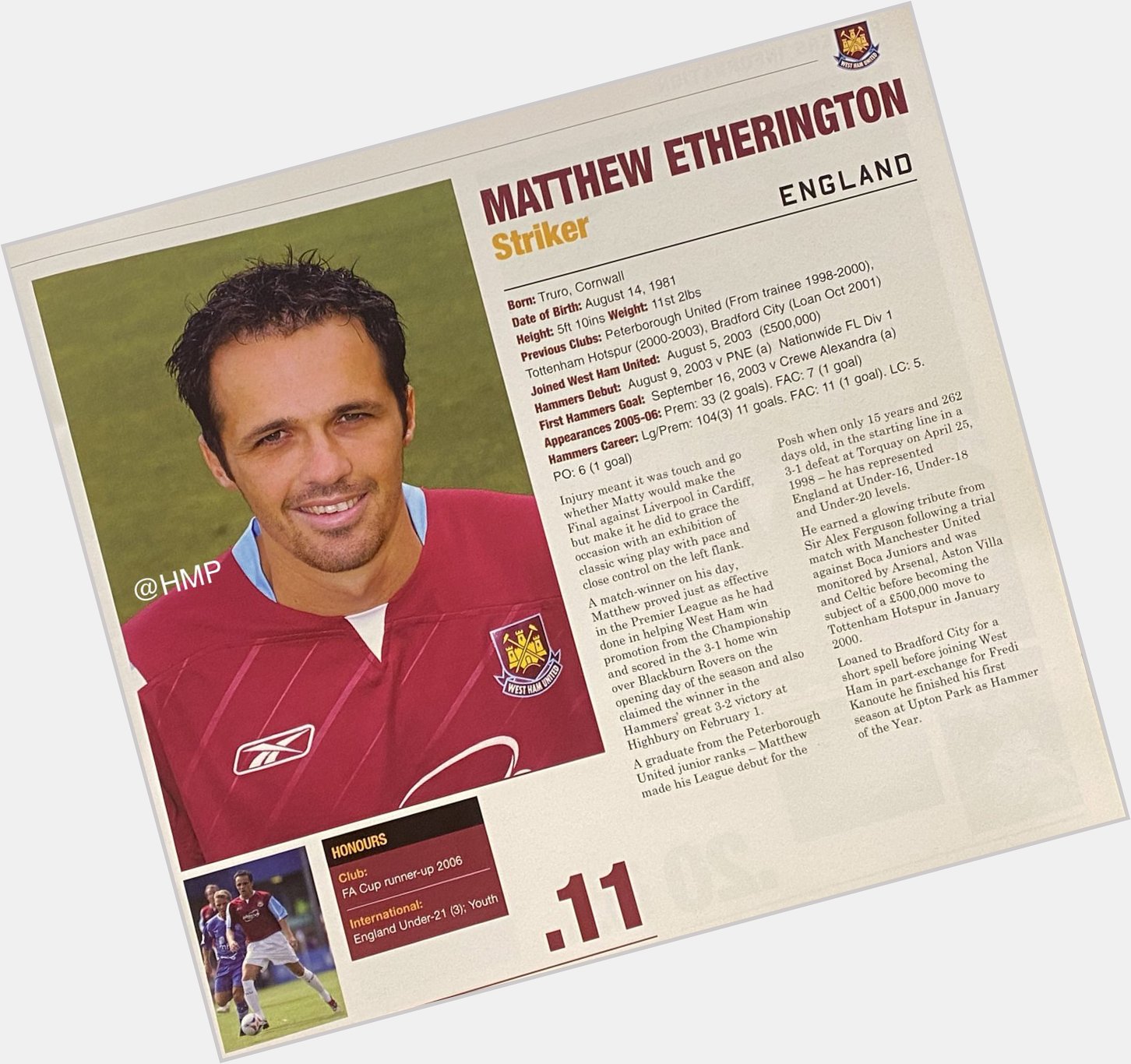 Happy 41st Birthday to Matthew Etherington,many happy returns,hope u have a great day!!        