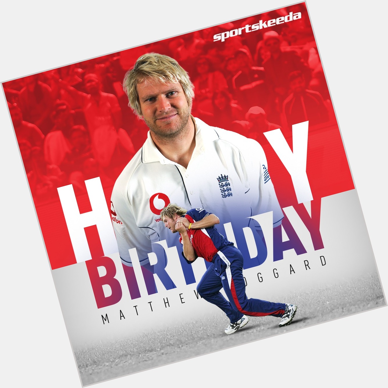 93 international matches  280 wickets

Happy Birthday to the       Pacer, Matthew Hoggard!  