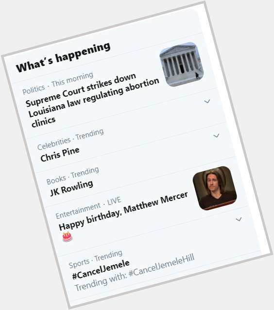 Happy Birthday to the best trend ever...Matthew Mercer! 