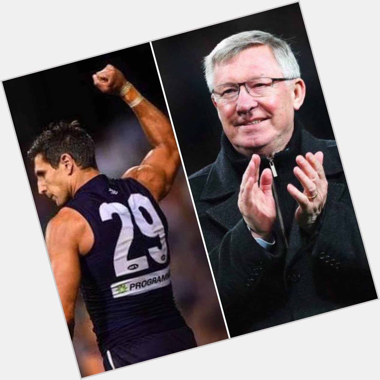 Happy Birthday Matthew Pavlich and Sir Alex Ferguson... Two GOATs for their respective clubs 