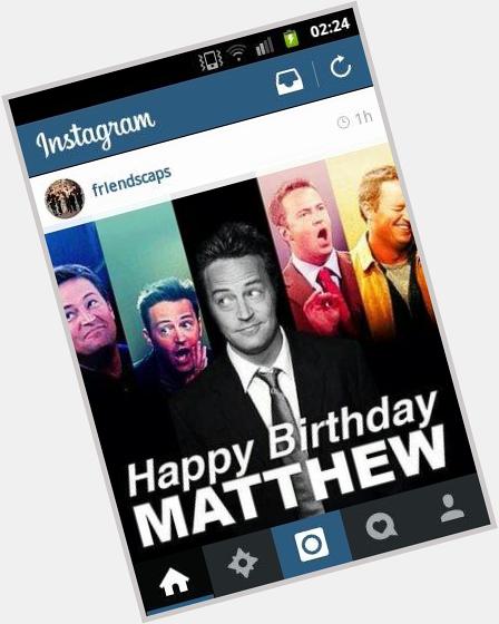 Happy Birthday to the hilarious and very talented Matthew Perry! 