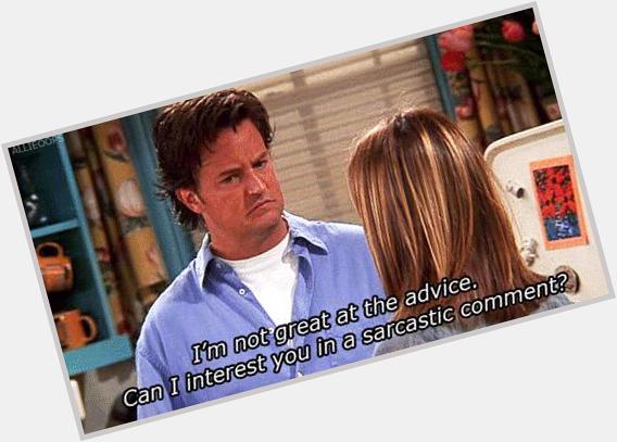 HAPPY BIRTHDAY TO MATTHEW PERRY AKA CHANDLER MY FAVORITE CHARACTER IN A TV SHOW EVER 