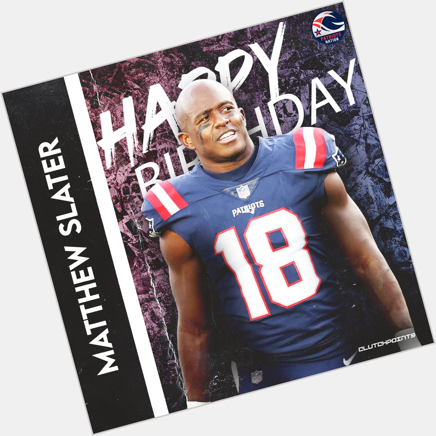 Patriots Nation, join us in wishing Matthew Slater a happy 37th birthday 