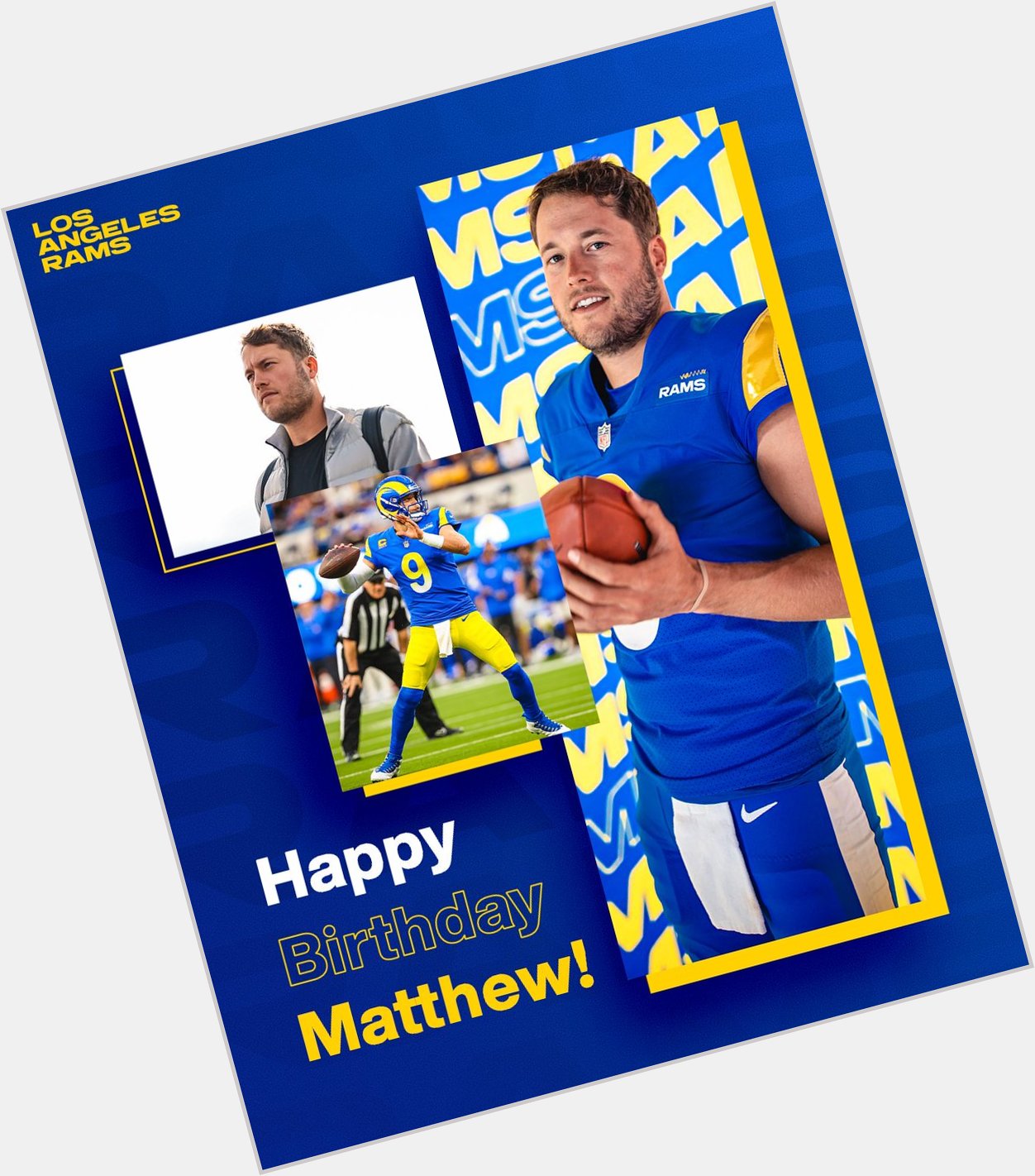 Happy birthday, Matthew Stafford!! 